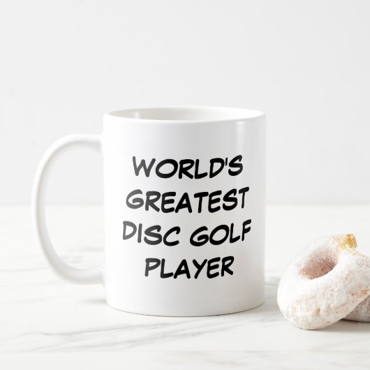 'World's Greatest Disk Golf Player'-Mok Koffiemok (Met donut)