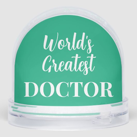 Worlds Greatest Doctor Fun Medical Sneeuwbol (Achterkant)