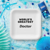 World's Greatest Doctor Papieren Bordje (Feest)