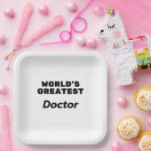 World's Greatest Doctor Papieren Bordje (Feest)