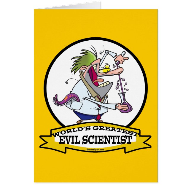 WORLDS GREATEST EVIL WETENSCHAPPELIJKE MANNEN CART (Voorkant)