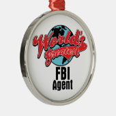 Worlds Greatest FBI Agent Metalen Ornament (Rechts)
