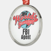 Worlds Greatest FBI Agent Metalen Ornament (Links)