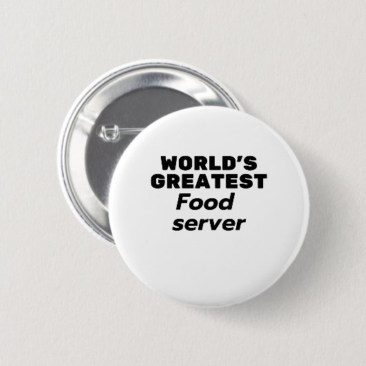 World's greatest Food Server Ronde Button 5,7 Cm (Voorkant /achterkant)
