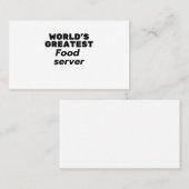 World's greatest Food Server Visitekaartje (Voorkant / Achterkant)