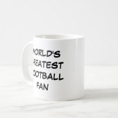 'World's Greatest Football Fan'-Mok Koffiemok (Voorkant links)