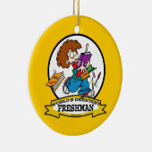 WORLDS GREATEST FRESHMAN BOY CARTOON KERAMISCH ORNAMENT (Rechts)