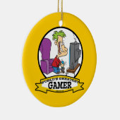 WORLDS GREATEST GAMER II CARTOON KERAMISCH ORNAMENT (Rechts)
