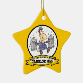 WORLDS GREATEST GARBAGE MAN CARTOON KERAMISCH ORNAMENT (Rechts)