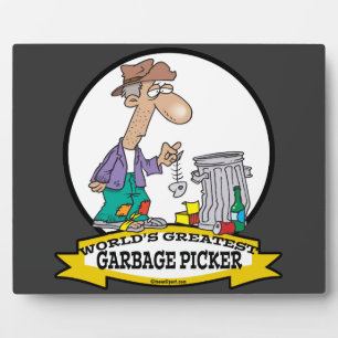 WORLDS GREATEST GARBAGE PICKER CARTOON FOTOPLAAT