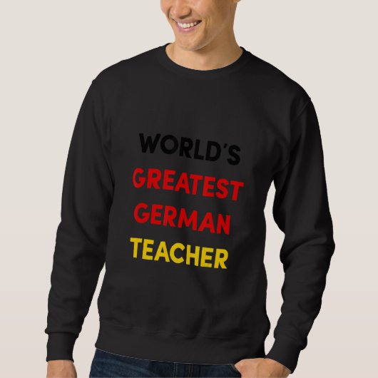 World's Greatest German Teacher Trui (Voorkant)