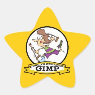 WORLDS GREATEST GIMP VROUWEN CARTOON STER STICKER
