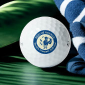 'World's Greatest Golf Dad' donkerblauwe logo Golfballen