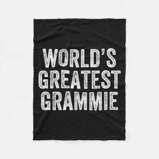 World's Greatest Grammie Funny Grandma Joke Mother Fleece Deken (Voorkant)