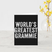 World's Greatest Grammie Funny Grandma Joke Mother Kaart (Gele Bloem)