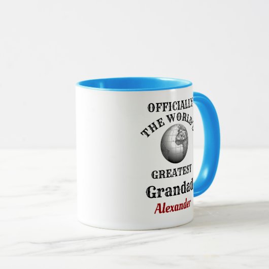 Worlds Greatest Grandad Toevoegen aan Jouw naam Gr Mok (Voorkant rechts)