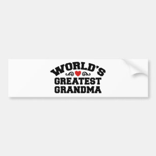 World's Greatest Grandma Bumpersticker