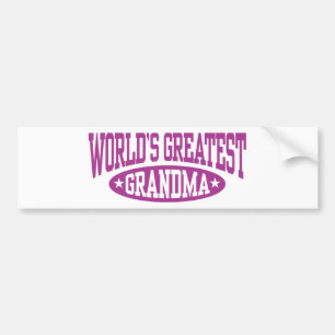 World's Greatest Grandma Bumpersticker