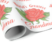 World's Greatest Grandma Cadeaupapier (Rol Hoek)