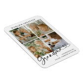 World's Greatest Grandma Photo Collage Script Magneet (Rechterzijde)