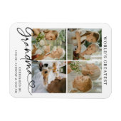 World's Greatest Grandma Photo Collage Script Magneet (Horizontaal)