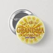 Worlds Greatest Grandma pin-knop Ronde Button 5,7 Cm (Voorkant /achterkant)