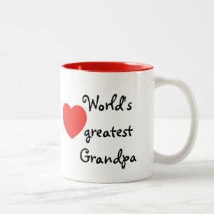 World's greatest Grandpa Tweekleurige Koffiemok
