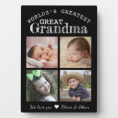 Worlds Greatest Great Grandma 4 Photo Collage   Fotoplaat (voorkant)