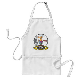WORLDS GREATEST GRILLER MANNEN CARTOON STANDAARD SCHORT