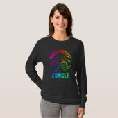 World's Greatest Guncle Rainbow Colors DISTRESSED T-shirt (Voorkant volledig)