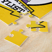 WORLDS GREATEST HAARSTYLIST VROUWEN CARTOON LEGPUZZEL (Zijkant)