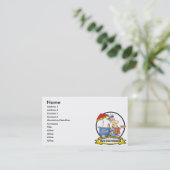 WORLDS GREATEST HOT DOG VENDOR MANNEN CARTOON VISITEKAARTJE (Staand voorkant)