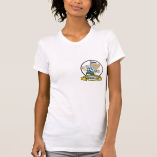 WORLDS GREATEST JOURNALIST MAN CARTOON T-SHIRT
