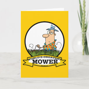 WORLDS GREATEST LAWN MOWER MAN CARTOON KAART