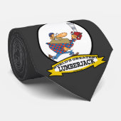 WORLDS GREATEST LUMBERJACK MANNEN CARTOON STROPDAS (Opgerold)