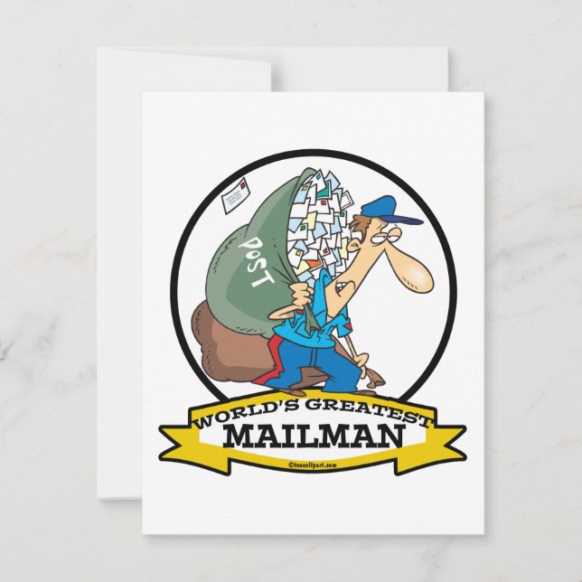 WORLDS GREATEST MAILMAN MANNEN CARTOON (Voorkant)