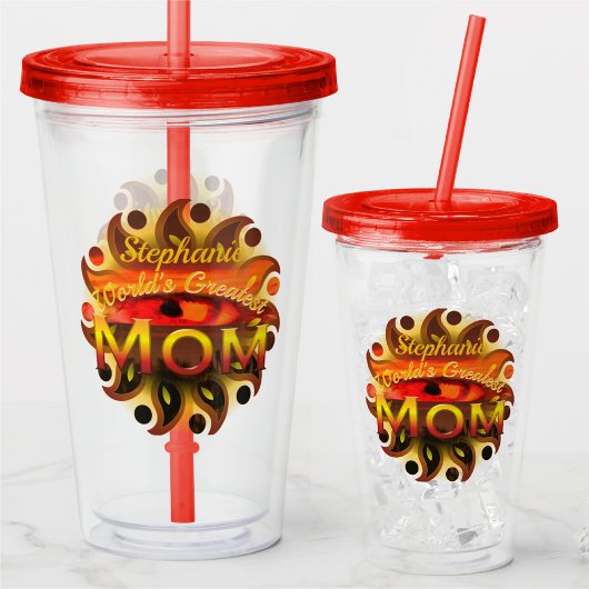 World's Greatest Mam Sunset Eye 2106 Acryl Drinkbeker