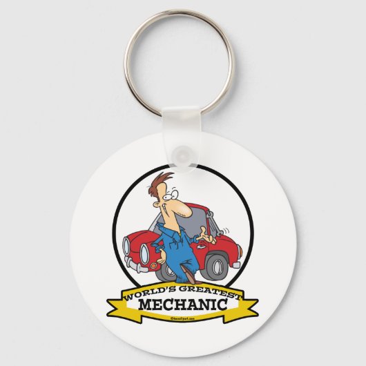WORLDS GREATEST MECHANIC II-CARTOON SLEUTELHANGER (Voorkant)