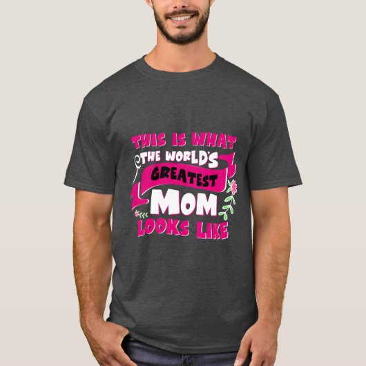 Worlds Greatest Mom Moederdag Coolest Mom Grappig T-shirt (Voorkant)
