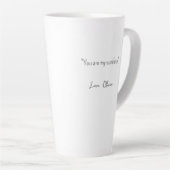 World's Greatest Mom Personalized Quote Floral Latte Mok (Rechterhoek)
