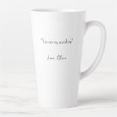 World's Greatest Mom Personalized Quote Floral Latte Mok (Rechts)