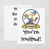 WORLDS GREATEST PLUMBER II MANNEN CARTOON KAART (Voorkant / Achterkant)