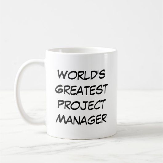 "World's Greatest Project Manager" Koffiemok (Links)