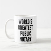 Worlds Greatest Public Notary Koffiemok (Links)