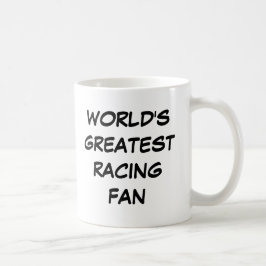'World's Greatest Racing Fan'-Mok Koffiemok