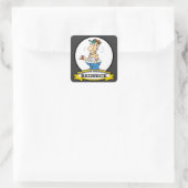 WORLDS GREATEST REDNECK II CARTOON VIERKANTE STICKER (Tas)