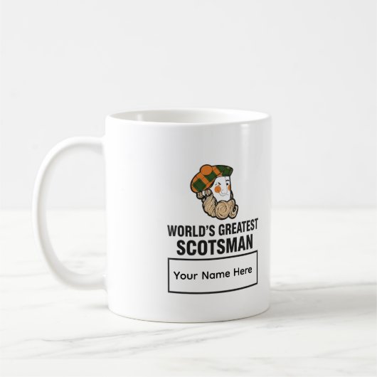 World's Greatest Scotsman Personalized Mug Koffiemok (Links)