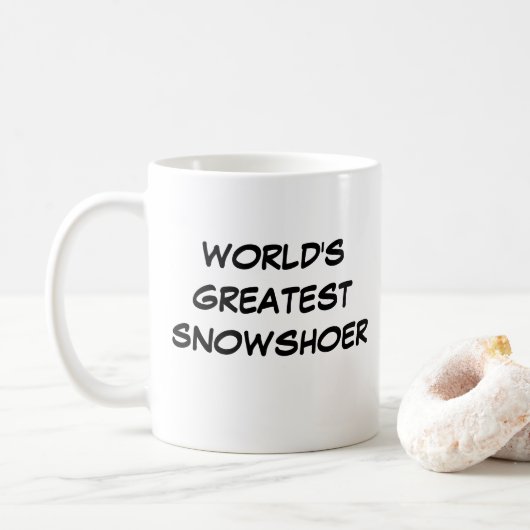 'World's Greatest Snowshoer'-Mok Koffiemok (Met donut)