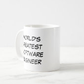 "World's Greatest Software Engineer" Koffiemok (Voorkant links)