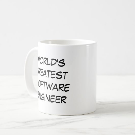 "World's Greatest Software Engineer"  Koffiemok (Voorkant links)